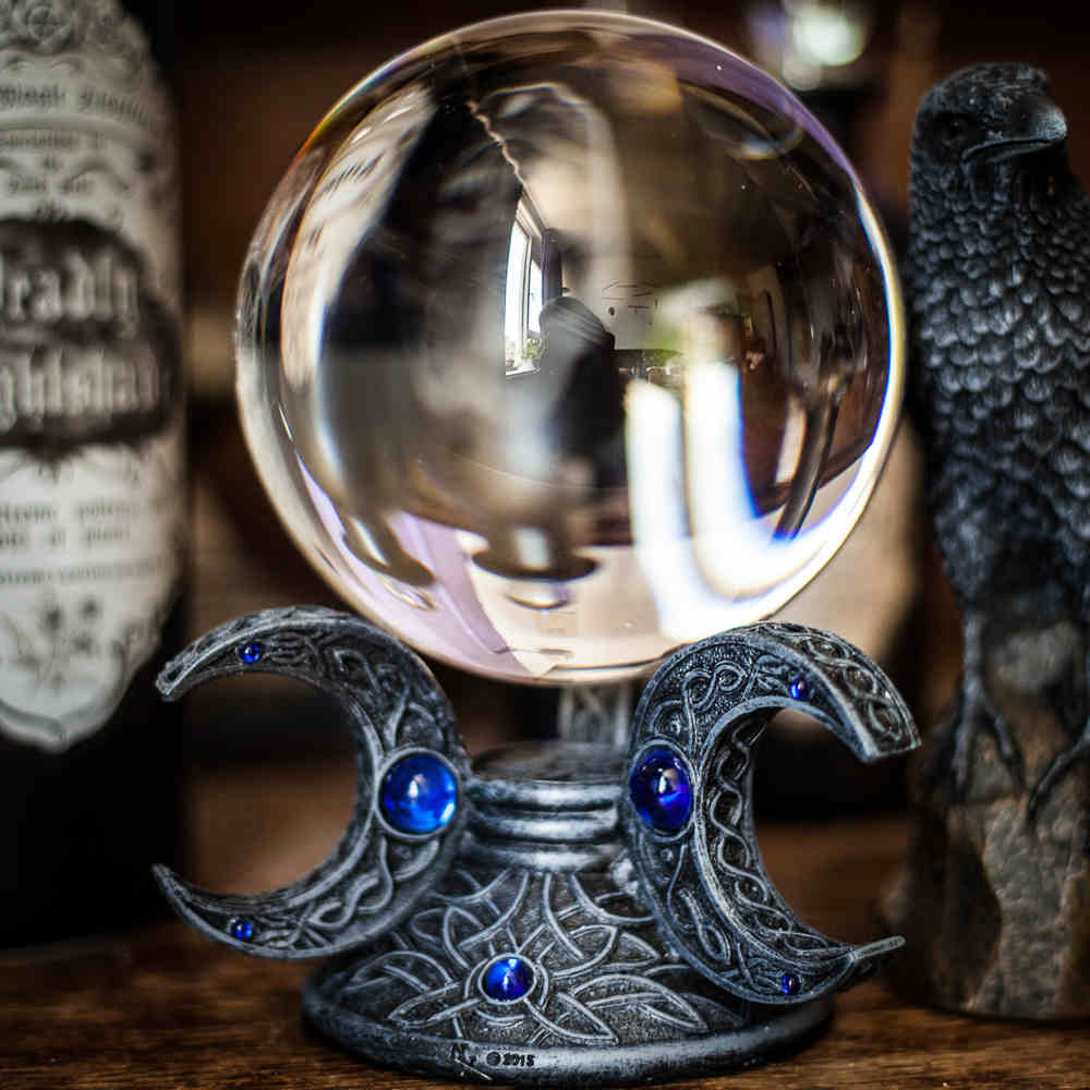 Nemesis Now - Large Boule de cristal - Blanc